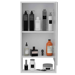 Palermo Medicine Single Door Cabinet, Two Inerior Shelves, One External Shelf