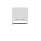 TUHOME Optim Medicine Cabinet with Two Interior Shelves and Integrated Towel Holder, Compact Wall-Mounted Storage Organizer for Bathrooms, Kitchens or Mudrooms, Space-Saving Solution for Toiletries and Everyday Essentials