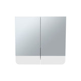 Luv Mirror Medicine Cabinet with Interior Shelves, Modern Bathroom Storage Solution and Organizer, Stylish Wall-Mounted Cabinet for Toiletries, Medications, and Cosmetics, Sleek Design with White Finish
