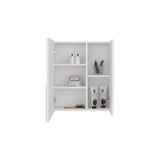Tiuna Wall-Mounted Mirror Medicine Cabinet with 5 Interior Shelves, Double Doors, Built-In Organizer, Modern Space-Saving Design for Toiletries & Essentials