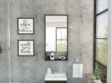 Tuhome Mariana Medicine Cabinet with Mirror, One External Shelf, Two Interior Shelves, Modern Design for Bathroom Storage and Organization