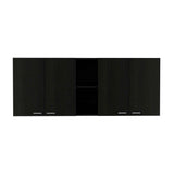 Portofino 150 Wall Cabinet,  Double Door, Two External Shelves, Two Interior Shelves