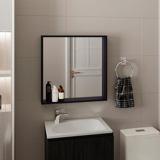 Dakota Medicine Cabinet with Mirror and Storage, Wall-Mounted Modern Bathroom Organizer with Multiple Shelves for Toiletries, Medications, and Cosmetics, Sleek Design with White Finish to Maximize Bathroom Space