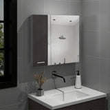 Sines Mirror Medicine Cabinet with Double-Door Mirrored Front, Four Interior Storage Shelves, Minimalist Wall-Mounted Design and Space-Saving Bathroom Organization for Daily Essentials and Modern Home Convenience