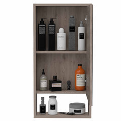 Palermo Medicine Single Door Cabinet, Two Inerior Shelves, One External Shelf