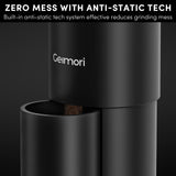 Geimori T38 Plus-The True Pro Grade Portable Coffee Grinder with 38mm Conical Burr, Anti-Static Tech, Stepless Grind Settings, Zero Retention