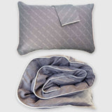 Bamboo Duvet Cover with Shams, 3pc - Platinum Geo