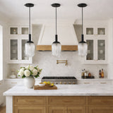 Giza Pendant Lamp - Black and Clear