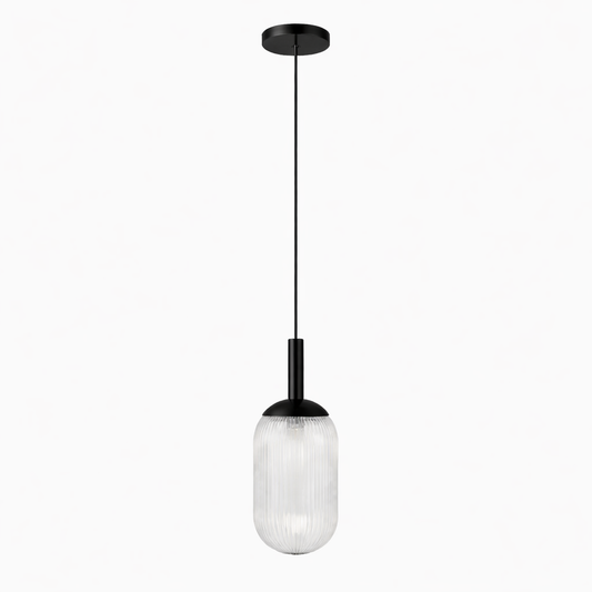 Giza Pendant Lamp - Black and Clear