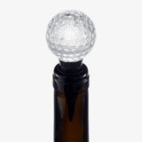 Golf Ball Wine & Champagne Bottle Stopper - Mouth-Blown Lead