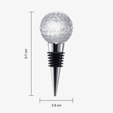 Golf Ball Wine & Champagne Bottle Stopper - Mouth-Blown Lead