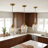Glowline Pendant Lamp - Gold and Clear