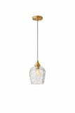 Glowline Pendant Lamp - Gold and Clear