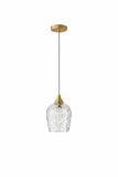 Glowline Pendant Lamp - Gold and Clear