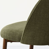 Goteborg Upholstered Dining Chair with Walnut legs (Set of 4)