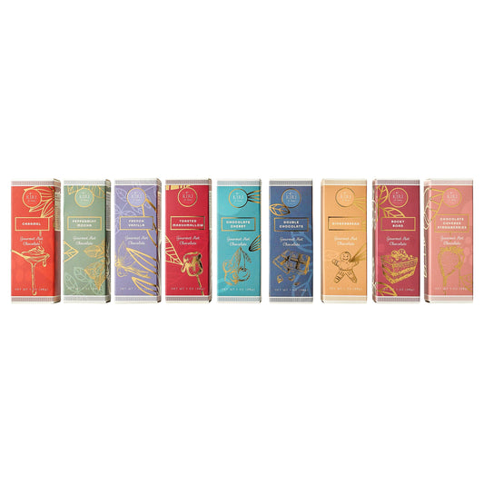 Kiri & Sons Hot Chocolate Gourmet Gift Set of 9 | 28G Per Flavor, 9 OZ