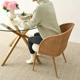 Grasse Rattan Upholstered Dining Chair (Set of 2)