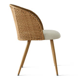 Grasse Rattan Upholstered Dining Chair (Set of 2)