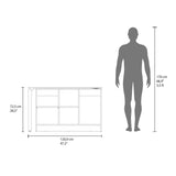 TUHOME Alfie Rotable Desk with Adjustable Two-Direction Workstation Design, Spacious 72-Inch Surface and Integrated Storage Compartments, Versatile Freestanding Office Desk for Home Studios, Study Areas and Organized Workspaces