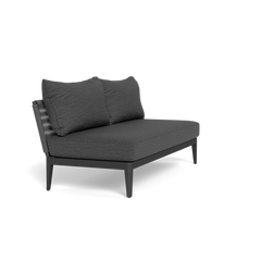 Shop Harbour Hamilton 2 Seat Armless Sofa (Aluminum Asteroid / Lisos Grafito / Rope Dark Grey)