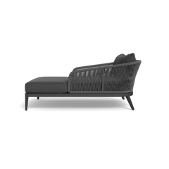 Hamilton Daybed (Aluminum Asteroid / Panama Grafito / Rope Dark Grey)