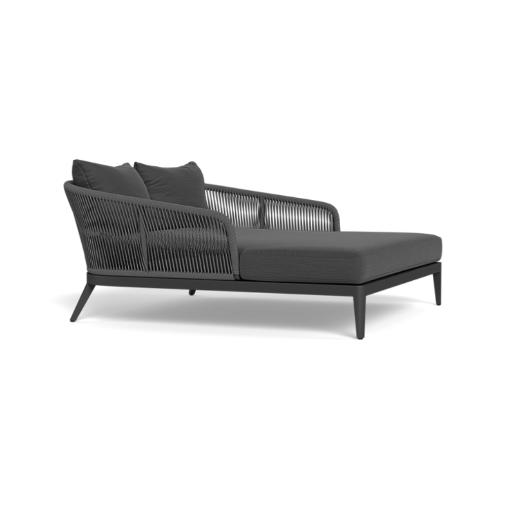 Hamilton Daybed (Aluminum Asteroid / Panama Grafito / Rope Dark Grey)