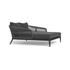 Hamilton Daybed (Aluminum Asteroid / Panama Grafito / Rope Dark Grey)