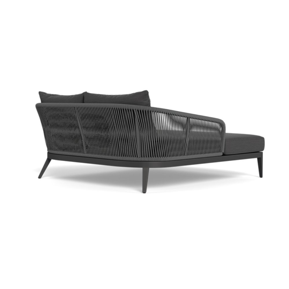 Hamilton Daybed (Aluminum Asteroid / Panama Grafito / Rope Dark Grey)