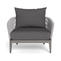 Shop Harbour Hamilton Lounge Chair (Aluminum Taupe / Panama Marble / Rope Light Grey)