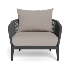 Shop Harbour Hamilton Lounge Chair (Aluminum Asteroid / Panama Grafito / Rope Dark Grey)