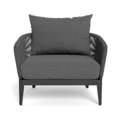 Shop Harbour Hamilton Lounge Chair (Aluminum Asteroid / Panama Grafito / Rope Dark Grey)