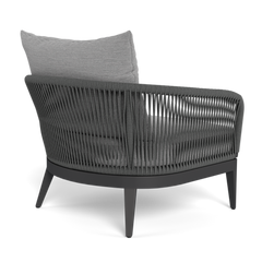 Shop Harbour Hamilton Lounge Chair (Aluminum Asteroid / Panama Grafito / Rope Dark Grey)