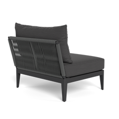 Shop Harbour Hamilton Armless Single (Aluminum Asteroid / Panama Grafito / Rope Dark Grey)