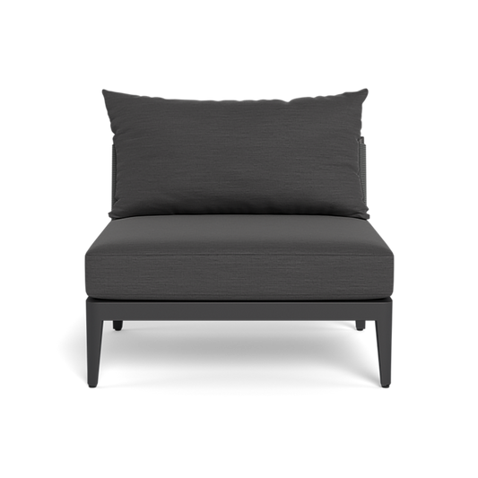 Shop Harbour Hamilton Armless Single (Aluminum Asteroid / Panama Grafito / Rope Dark Grey)