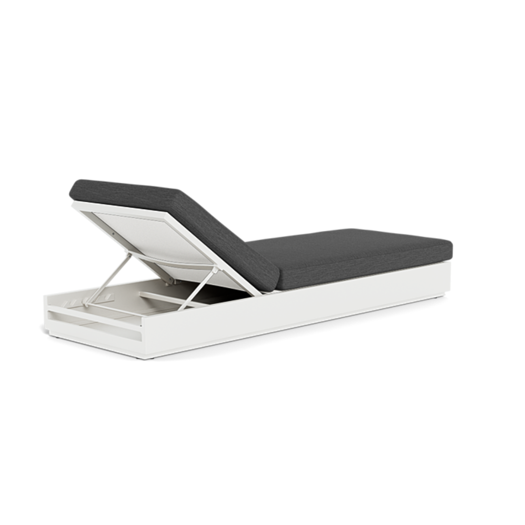 Shop Harbour Hayman Sun Lounge (Aluminum White / Lisos Piedra / Batyline White)