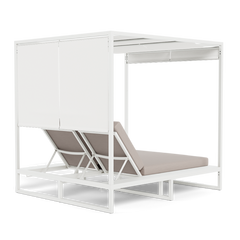 Hayman Curtain Cabana (Aluminum White / Panama Marble / Batyline White)