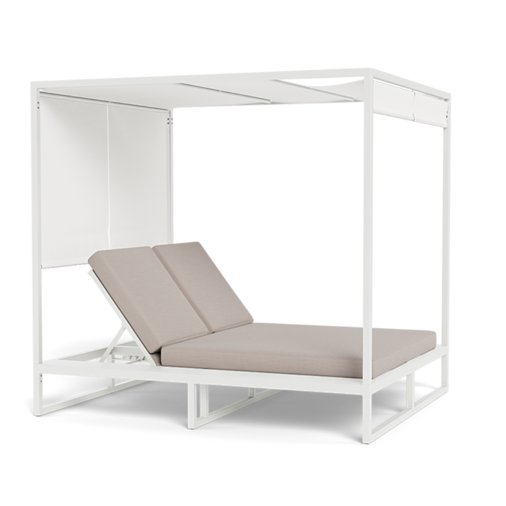 Hayman Curtain Cabana (Aluminum White / Panama Marble / Batyline White)