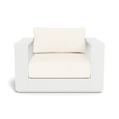 Shop Harbour Hayman Lounge Chair (Aluminum White / Panama Marble / Batyline White)