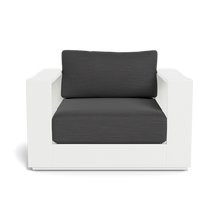 Shop Harbour Hayman Swivel Lounge Chair (Aluminum White / Panama Marble / Batyline White)