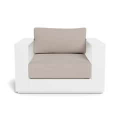 Shop Harbour Hayman Lounge Chair (Aluminum White / Panama Marble / Batyline White)