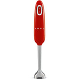 Retro-Style Hand Blender with Accessory Set - Red