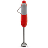 Retro-Style Hand Blender with Accessory Set - Red