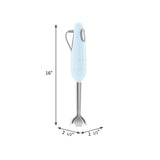 Retro-Style Hand Blender with Accessory Set - Pastel Blue