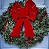 24 Inch Pre-lit Classic Christmas Wreath