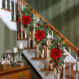 26 Inch Classic Pre-lit Christmas Staircase Swag