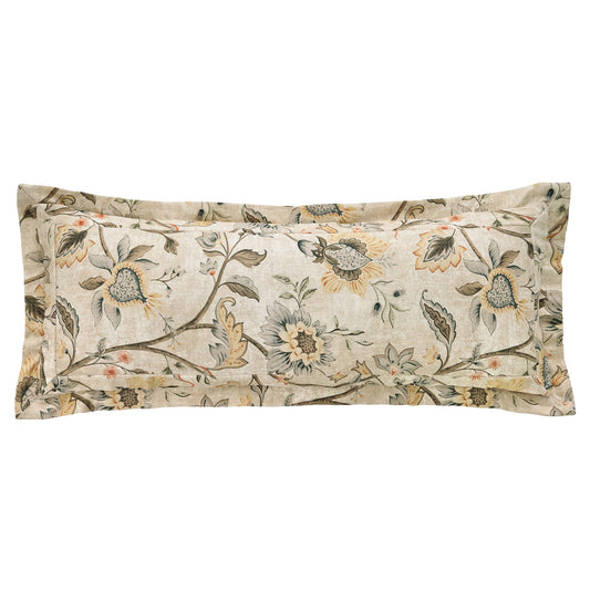 Penrose Washed Linen Double Flanged Lumbar Pillow