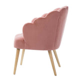 Ariel Scalloped Velvet Armchair
