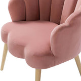Ariel Scalloped Velvet Armchair