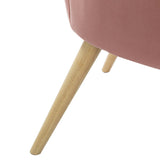 Ariel Scalloped Velvet Armchair