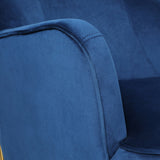 Marina 26" Wide Contemporary Velvet Armchair with Recessed Arms
